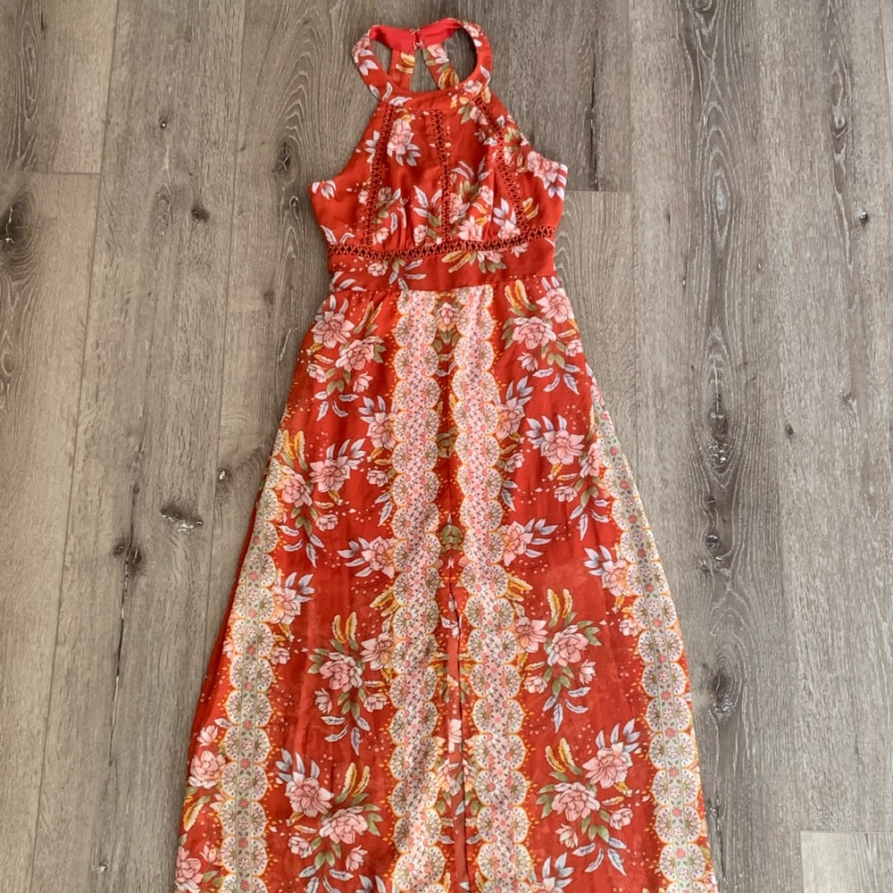 City Triangles size S Halter Maxi Dress